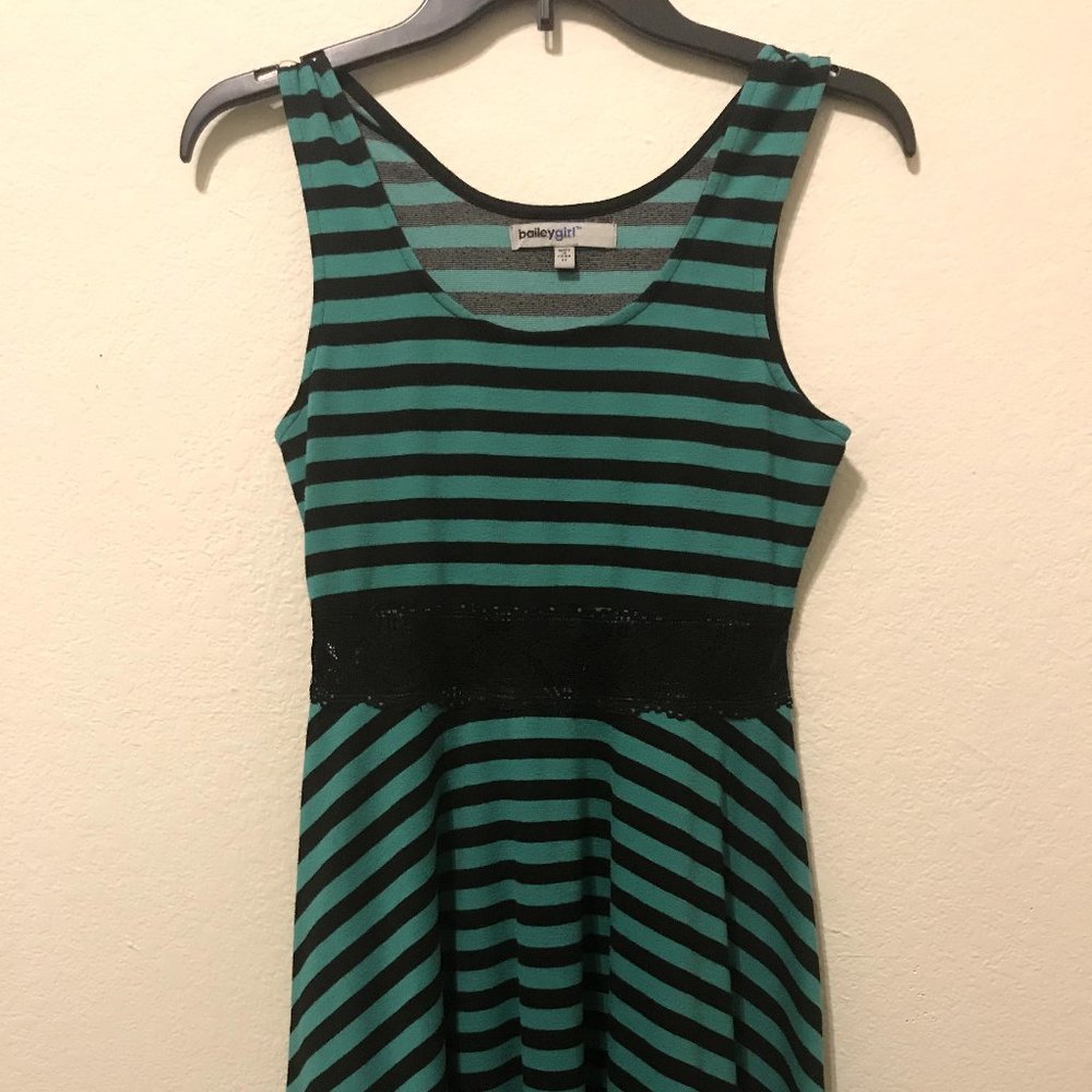 Bailey Girl Striped Lace Dress